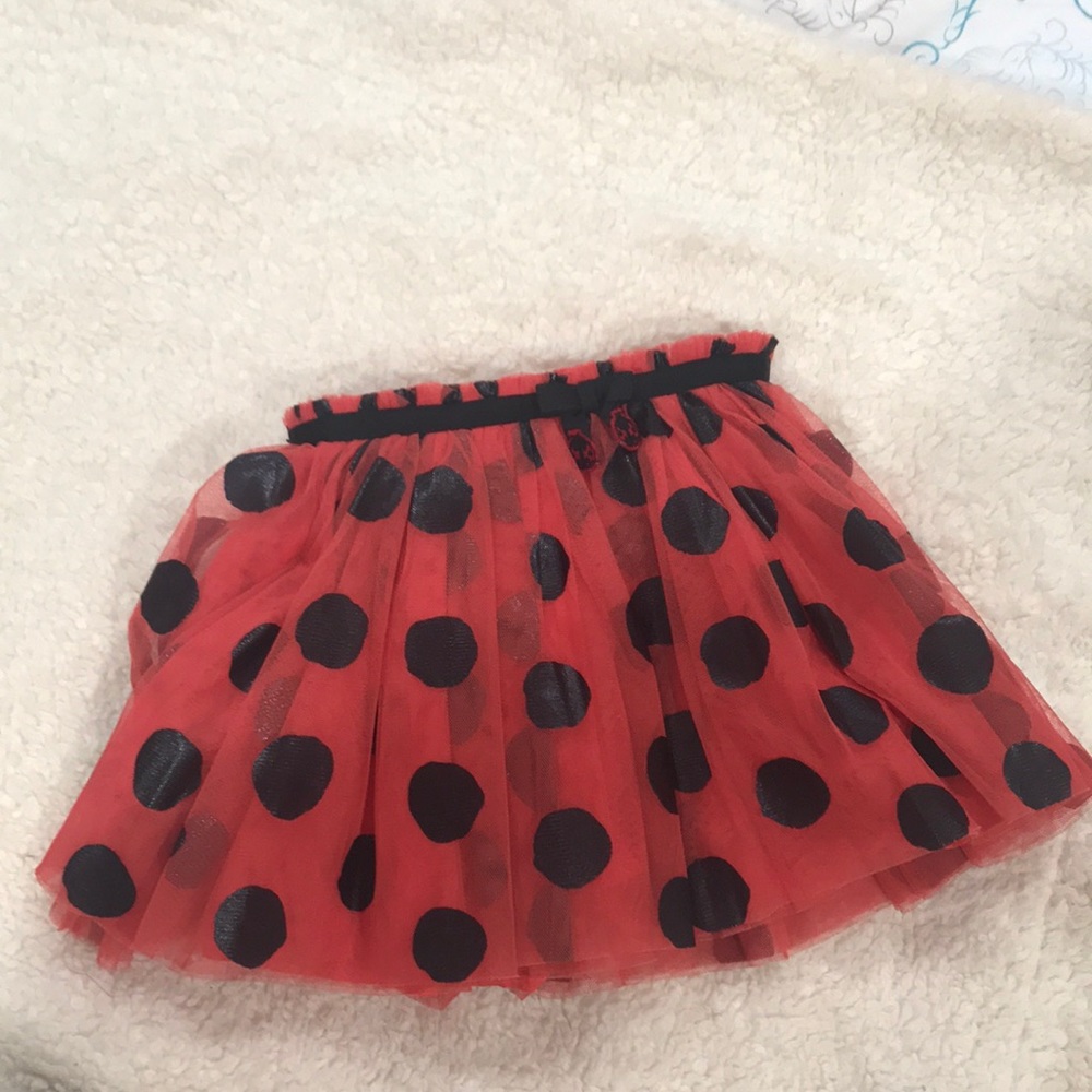 Lady bird  polka dots,red and black for 5 year old